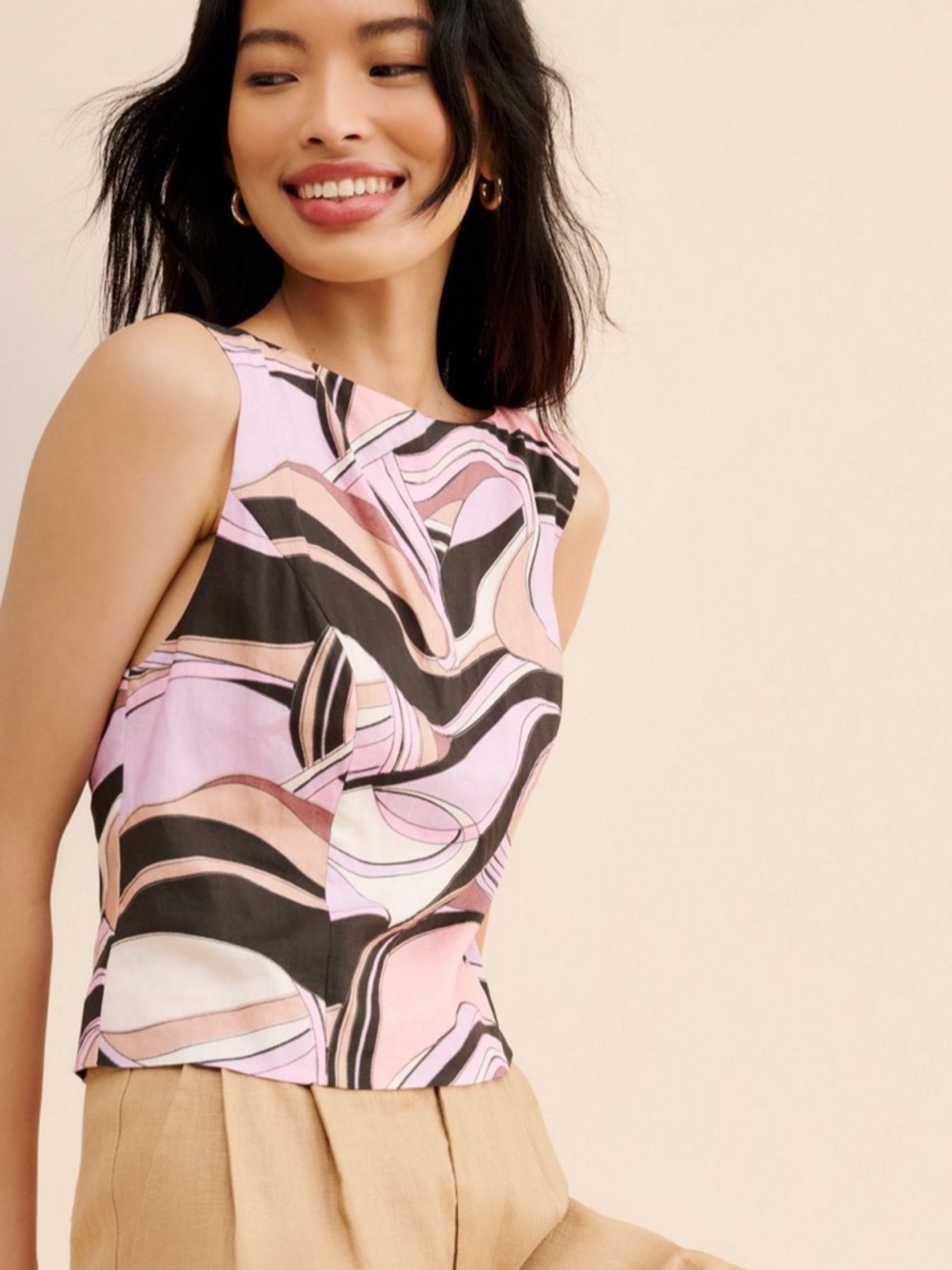 Rixo linen Top